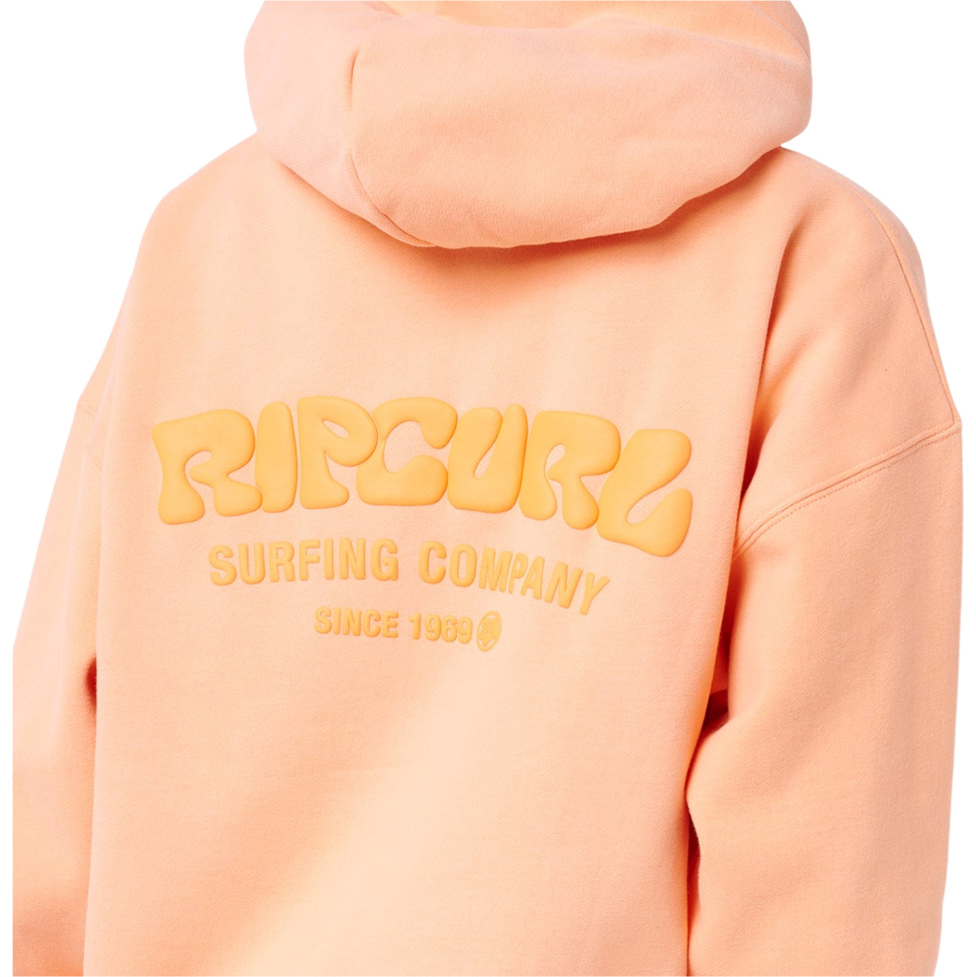 2026 Rip Curl Womens Surf Puff Heritage Hoodie 06AWFL - Papaya